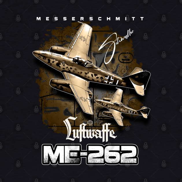 Messerschmitt ME-262 Luftwaffe Aircraft by aeroloversclothing